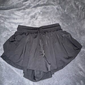 Black Layered  shorts